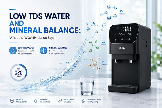 Low TDS water and mineral balance